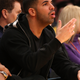 Drake reacts during the game against the Los Angeles Lakers at Staples Center on November 30, 2014 in Los Angeles, California. The Lakers 129-122 in overtime.